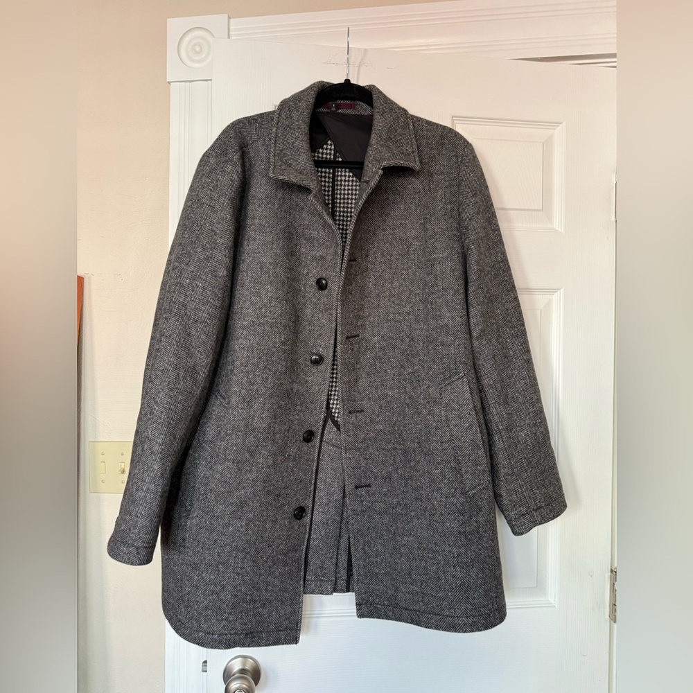 BONOBOS Wool Herringbone Topcoat
